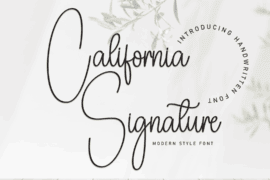 California Signature Font