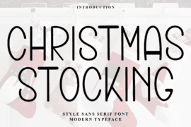 Christmas Stocking Font