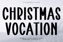 Christmas Vocation Font
