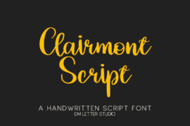 Clairmont Script Font