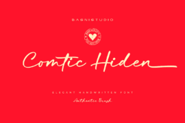Comtic Hiden Font