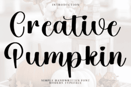 Creative Pumpkin Font