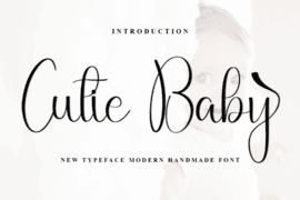 Cutie Baby Font