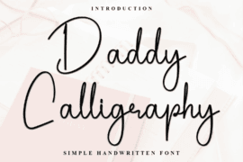 Daddy Calligraphy Font