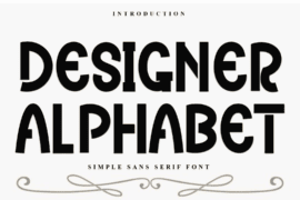 Designer Alphabet Font
