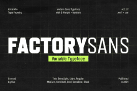 Factory Sans Font Family