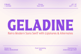 Geladine Font Family