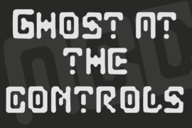 Ghost at the controls Font
