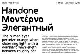 Handone Font Family