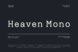 Heaven MonoDEMO Font