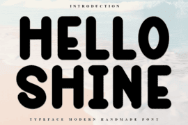 Hello Shine Font