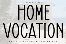 Home Vocation Font