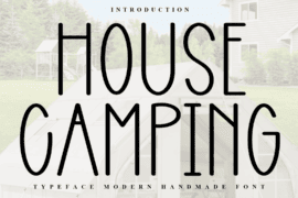 House Camping Font