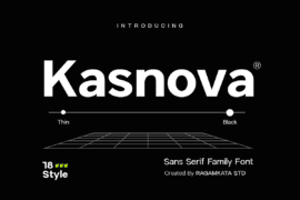 Kasnova Demo Font