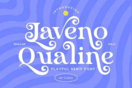 Laveno QaulineDEMO Font