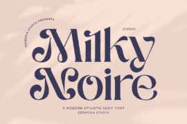 Milky Noire Font