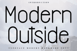 Modern Outside Font