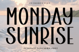 Monday Sunrise Font