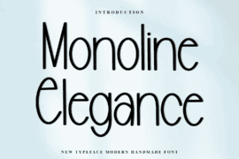 Monoline Elegance Font