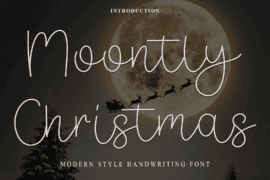 Moontly Christmas Font