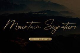 Mountain Signature Font