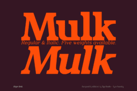 Mulk Font Family