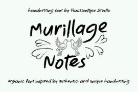 Murillage Notes Free Font