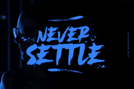 Never Settle Font