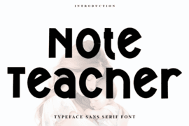 Note Teacher Font