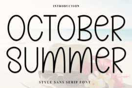 October Summer Font