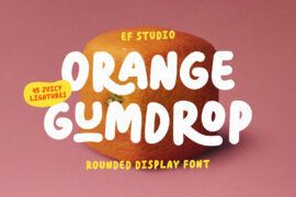 Orange Gumdrop – Personal Use Font