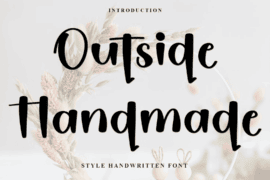 Outside Handmade Font