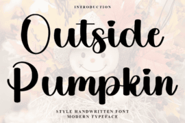 Outside Pumpkin Font