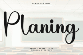 Planing Font