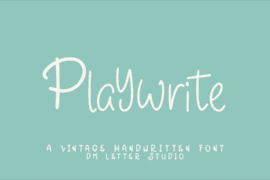 Playwrite Font