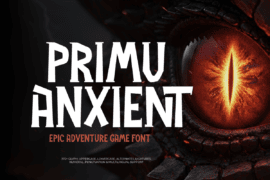 Primu Anxient Trial Font