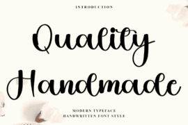 Quality Handmade Font