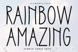 Rainbow Amazing Font