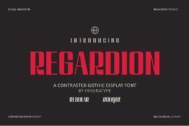 Regardion Font