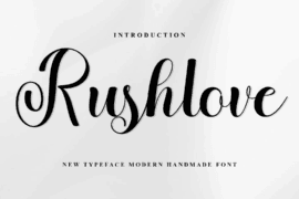 Rushlove Font