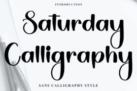 Saturday Calligraphy Font