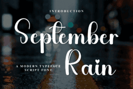 September Rain Font