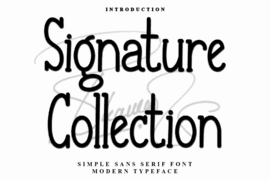 Signature Collection Font