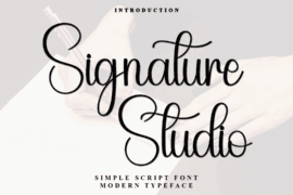 Signature Studio Font