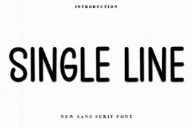 Single Line Font