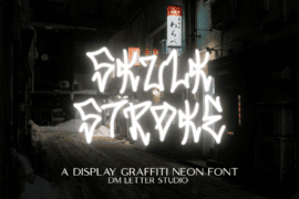 Skulk Stroke Font
