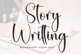Story Writting Font