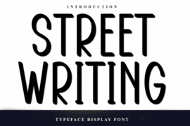 Street Writing Font