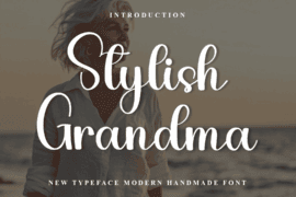 Stylish Grandma Font