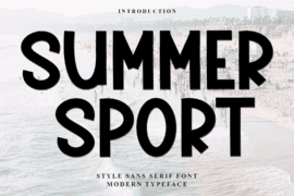 Summer Sport Font